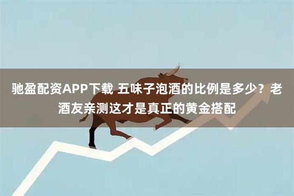 驰盈配资APP下载 五味子泡酒的比例是多少？老酒友亲测这才是真正的黄金搭配